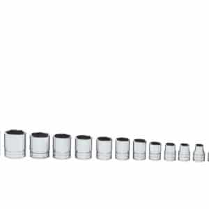 214FSY — 14 pc 3/8" Drive 6-Point SAE Flank Drive® Shallow Socket Set (1/4-1")