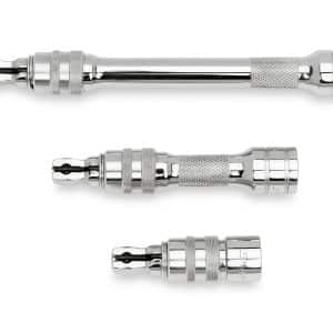 303SXWKL — 3 pc 1/2" Drive Locking Wobble Extension Set