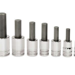 307ESAY — 7 pc 1/2" Drive SAE Hex Bit Standard Socket Driver Set (5/16-3/4")