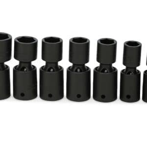 307IPLMY — 7 pc 1/2" Drive 6-Point Metric Flank Drive® Shallow Swivel Impact Socket Set (14, 15, 17–21 and 24 mm)