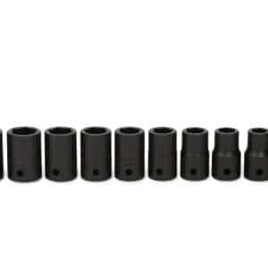 310IMMYA — 10 pc 1/2" Drive 6-Point Metric Flank Drive® Shallow Impact Socket Set (10–19 mm)