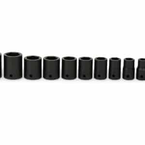 311IMYA — 11 pc 1/2" Drive 6-Point SAE Flank Drive® Shallow Impact Socket Set (3/8–1")