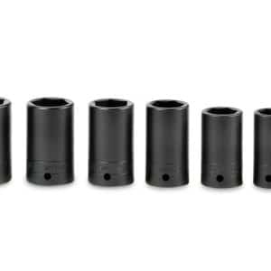 312IMS — 12 pc 1/2" Drive 6-Point SAE Flank Drive® Semi-Deep Impact Socket Set (1/2–1-1/4")