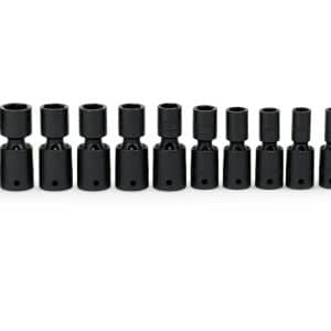 312IPLM — 12 pc 1/2" Drive 6-Point Metric Flank Drive® Shallow Swivel Impact Socket Set (10–21 and 24 mm)