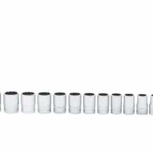 313SWMYA — 13 pc 1/2" Drive 12-Point Metric Flank Drive® Shallow Socket Set (12-24 mm)