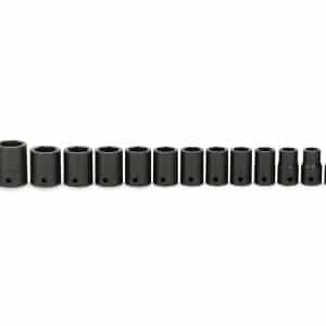 315IMMYA — 15 pc 1/2" Drive 6-Point Metric Flank Drive® Shallow Impact Socket Set (10–24 mm)