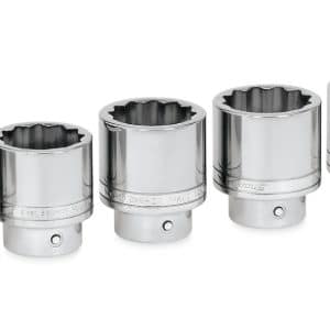 407LDH — 7 pc 3/4" Drive 12-Point SAE Flank Drive® Shallow Socket Set (1-9/16-2")