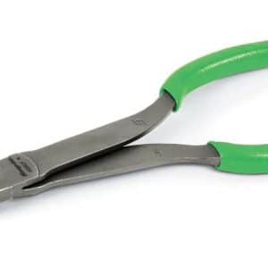 408CFG — 9" Talon Grip™ Stork Bent Needle Nose Pliers (Green)