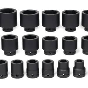 429IM — 29 pc 3/4" Drive 6-Point SAE Flank Drive® Shallow Impact Socket Set (9/16–2-3/8")