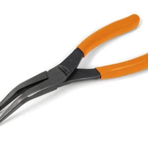 9735CFO — 8" Talon Grip™ 35° Bent Needle Nose Pliers (Orange)