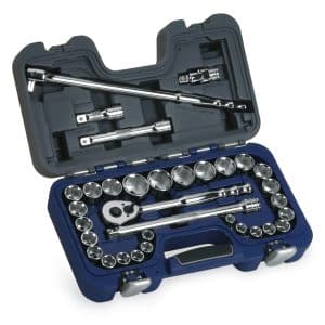 BLPGSS1233 — 33 pc 1/2" Drive SAE/Metric General Service Socket Set (Blue-Point®)