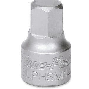 BLPHSM144 — 1/4" Drive Metric 4 mm Stubby Hex Bit Socket (Blue-Point®)