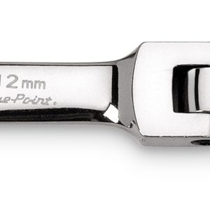 BOERMSF12 — 12 mm 12-Point Metric Midget 15° Offset Box Flex-Head Ratcheting Combination Wrench (Blue-Point®)
