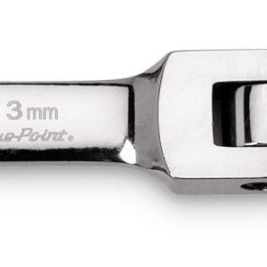 BOERMSF13 — 13 mm 12-Point Metric Midget 15° Offset Box Flex-Head Ratcheting Combination Wrench (Blue-Point®)
