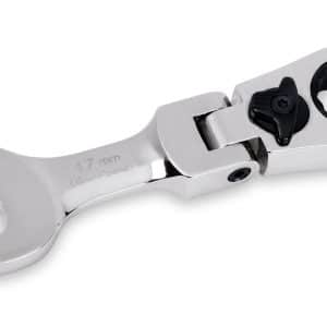 BOERMSF17 — 17 mm 12-Point Metric Midget 15° Offset Box Flex-Head Ratcheting Combination Wrench (Blue-Point®)
