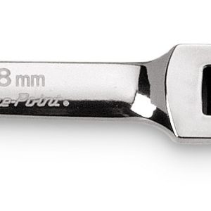 BOERMSF8 — 8 mm 12-Point Metric Midget 15° Offset Box Flex-Head Ratcheting Combination Wrench (Blue-Point®)