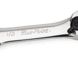 BOERS16 — 1/2" 12-Point SAE 15° Offset Short Ratcheting Box/Open-End Wrench (Blue-Point®)