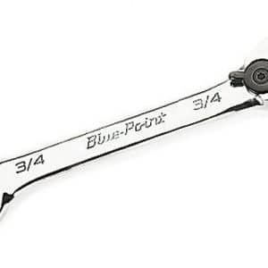 BOERS24 — 3/4" 12-Point SAE 15° Offset Short Ratcheting Box/Open-End Wrench (Blue-Point®)