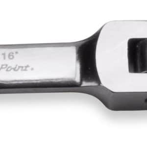 BOERSF14 — 7/16" 12-Point SAE Midget 15° Offset Box Flex-Head Ratcheting Combination Wrench (Blue-Point®)
