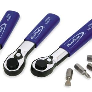 BTWSMPK — 7 pc Bit Miniature Ratcheting Handle Set (Blue-Point®)