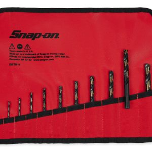 DBTR11 — 11 pc High-Speed Mechanic’s Length 135° Point with Three-Flat Shank Drill Bit Set