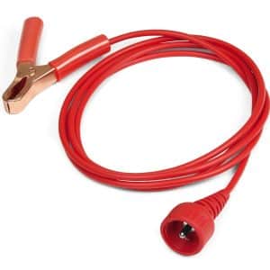 EECTCORD424V — Red Straight with Heavy-Duty Clip (Red)