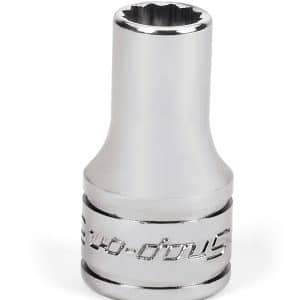 FDS081 — 3/8" Drive 12-Point SAE 1/4" Flank Drive® Semi-Deep Socket