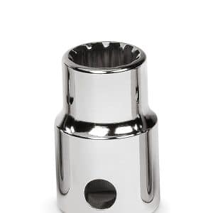 FES120B — 3/8" Drive SAE #12, 3/8" Hex, Shallow Spline Socket