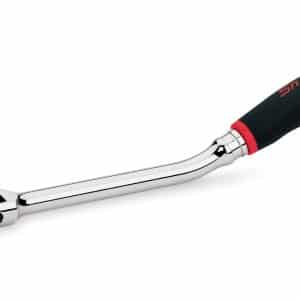 FHBF80A — 3/8" Drive Dual 80® Technology Soft Grip Standard Handle Bent Flex-Head Ratchet (Red)