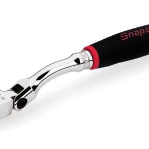 FHOF80A — 3/8" Drive Dual 80® Technology Standard Handle Offset Soft Grip Flex-Head Ratchet (Red)