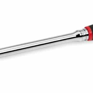 FHRLF80A — 3/8" Drive Dual 80® Technology Soft Grip Long Handle Flex-Head Quick-Release Ratchet (Red)