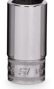 FSMS15 — 3/8" Drive 6-Point Metric 15 mm Flank Drive® Semi-Deep Socket