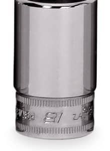 FSMS18 — 3/8" Drive 6-Point Metric 18 mm Flank Drive® Semi-Deep Socket