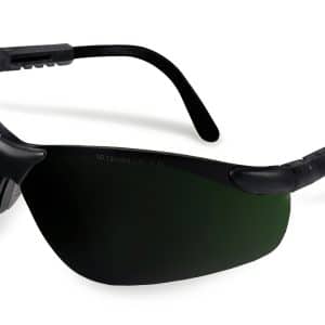 GLASS20BKWA — Safety Glasses (Black Frame/Dark Green Lenses)