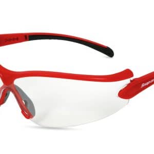 GLASS31R — Safety Glasses (Red Frame/Clear Lens)