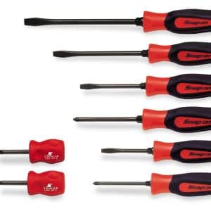 GSHDX80R — 8 pc Combination Instinct® Hard Grip Combination Screwdriver Set (Red)