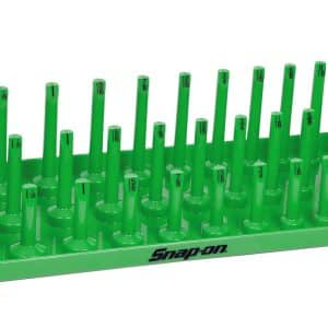 KA123FRGN — 1/2" SAE 3-Row Post-Style Socket Tray (Extreme Green)