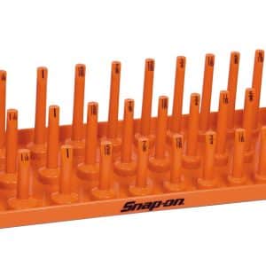 KA123FROR — 1/2" SAE 3-Row Post-Style Socket Tray (Orange)