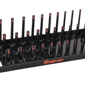 KA143FRBK — 1/4" SAE 3-Row Post-Style Socket Tray (Gloss Black)