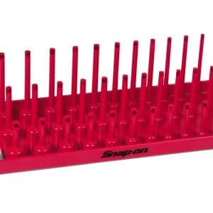 KA143METRD — 1/4" Metric 3-Row Post-Style Socket Tray (Red)
