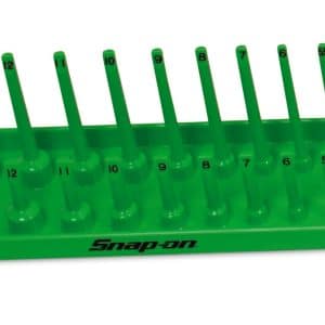 KA14METGN — 1/4" Metric Post Socket Tray (Extreme Green)