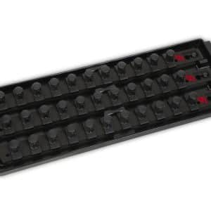 KA38R3L13BK — 3/8" Drive 3 Row Twist-Lock Tray, 13" Long (Black)