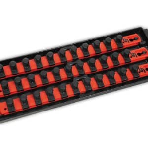 KA38R3L13RD — 3/8" Drive 3 Row Twist-Lock Tray, 13" Long (Red)