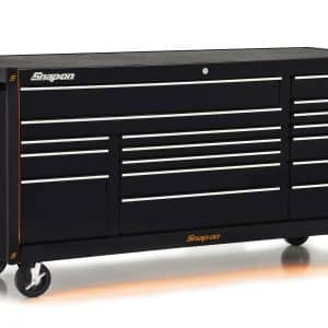 KACGMLED24O — 2 pc Matte Corner Guards with Hidden Color LED Strips for KRA2423 or KRA2422 (Black with Orange LED)