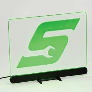 KALED8X11G — LED "S" Logo Display Panel Light (Green)