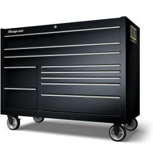 KCP1422PC — 55" 10-Drawer Double-Bank Classic Series Three Extra Wide Drawer Roll Cab with Power Drawer and SpeeDrawer (Gloss Black)