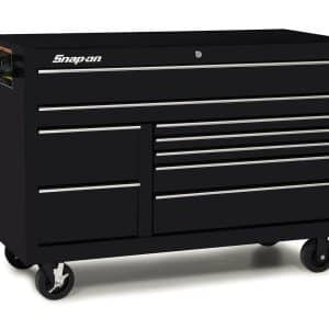 KCP2422PC — 55" Nine-Drawer Double-Bank Classic Series Roll Cab with Power Drawer (Gloss Black)