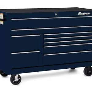 KCP2422PDG — 55" Nine-Drawer Double-Bank Classic Series Roll Cab with Power Drawer (Midnight Blue)