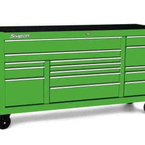 KCP2423PJJ — 73" 15-Drawer Triple-Bank Classic Series Roll Cab with Power Drawer (Extreme Green)