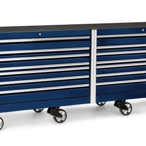 KEXP603A0PCM — 120" 16 Drawer Three Bank EPIQ™ Series Roll Cab with PowerDrawer and SpeeDrawer (Royal Blue)